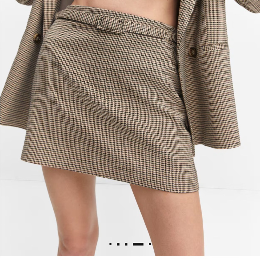 HOUNDSTOOTH BELT MINISKIRT M